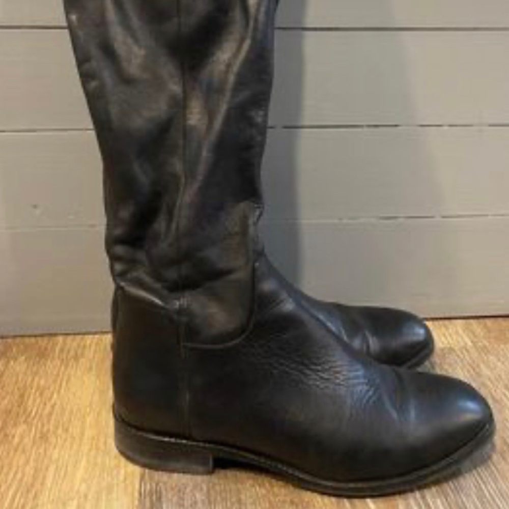 Knee high leather boots